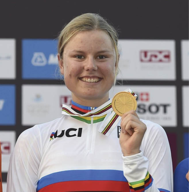 Doha - Qatar - wielrennen - cycling - radsport - cyclisme - Kirsten Wild (Netherlands / Hitec Products) - Amalie Dideriksen (Denmark / Boels Dolmans Cycling Team) - Lotta Lepisto (Finland) pictured during the Road Race women of the UCI Road World Championships 2016 in Qatar - photo VK/PN/Cor Vos © 2016