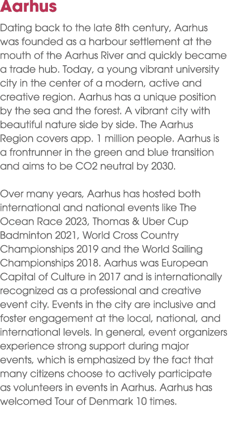 Aarhus Dating back to the late 8th century, Aarhus was founded as a harbour settlement at the mouth of the Aarhus Riv...