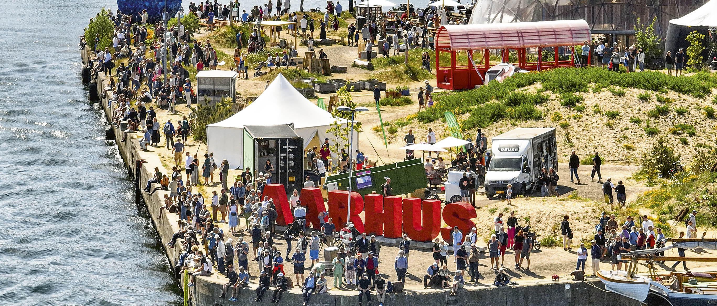 The Ocean Race 2022-23 - 29 May 2023. Official opening of the Ocean Live Park in Aarhus. VO65 parade, as they rejoins the race for the The Ocean Race VO65 Sprint Cup.